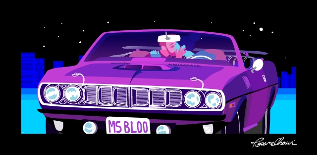 1971 plymouth hemi cuda convertible car rosane chawi mélodie Bloo